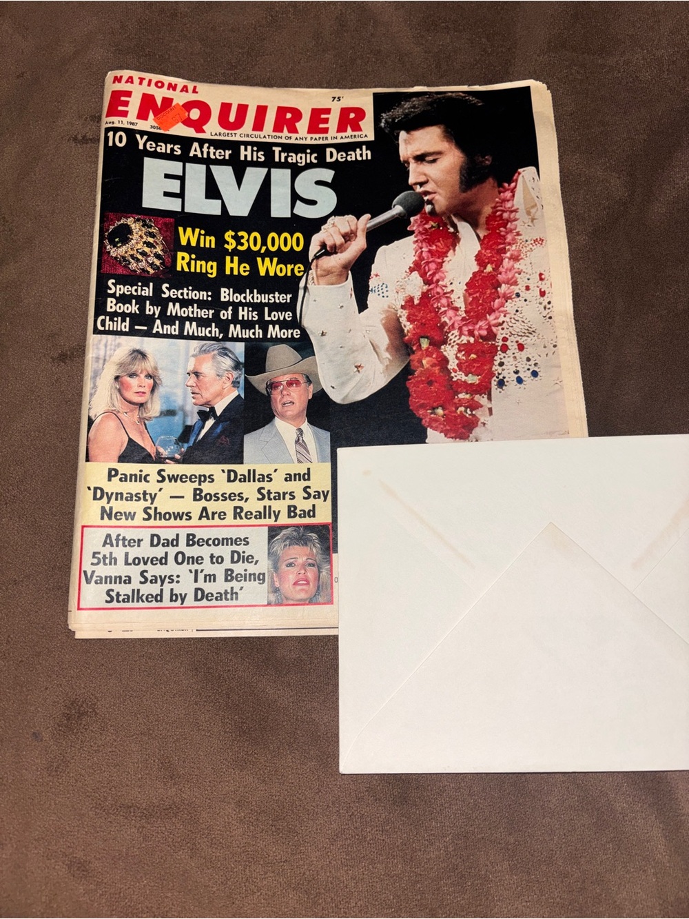 National Enquirer Elvis Magazine - White and Red Cover